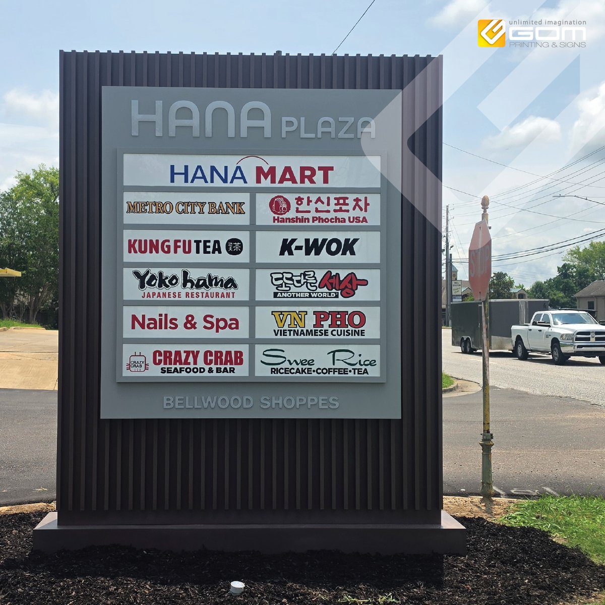 Bellwood Shoppes — Tenant Directory Monument