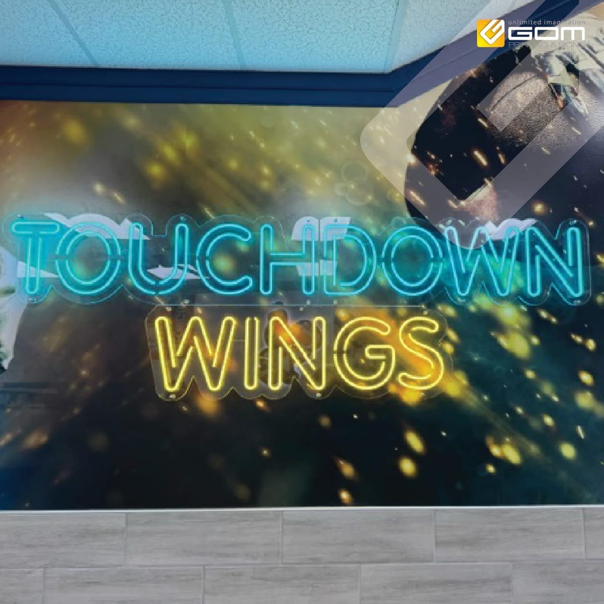 Touchdown — Indoor Sign