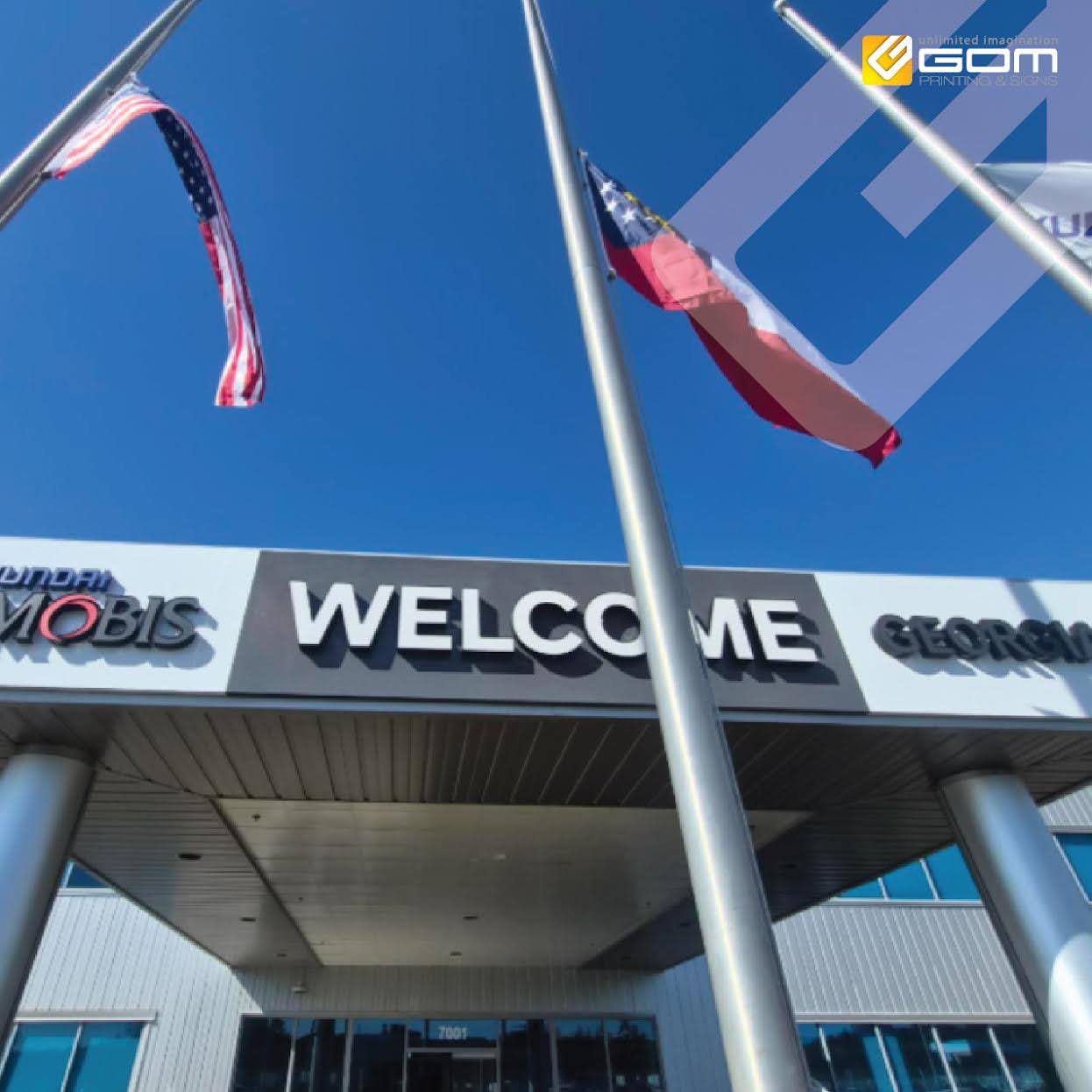 Hyundai Mobis — Entrance Canopy Sign