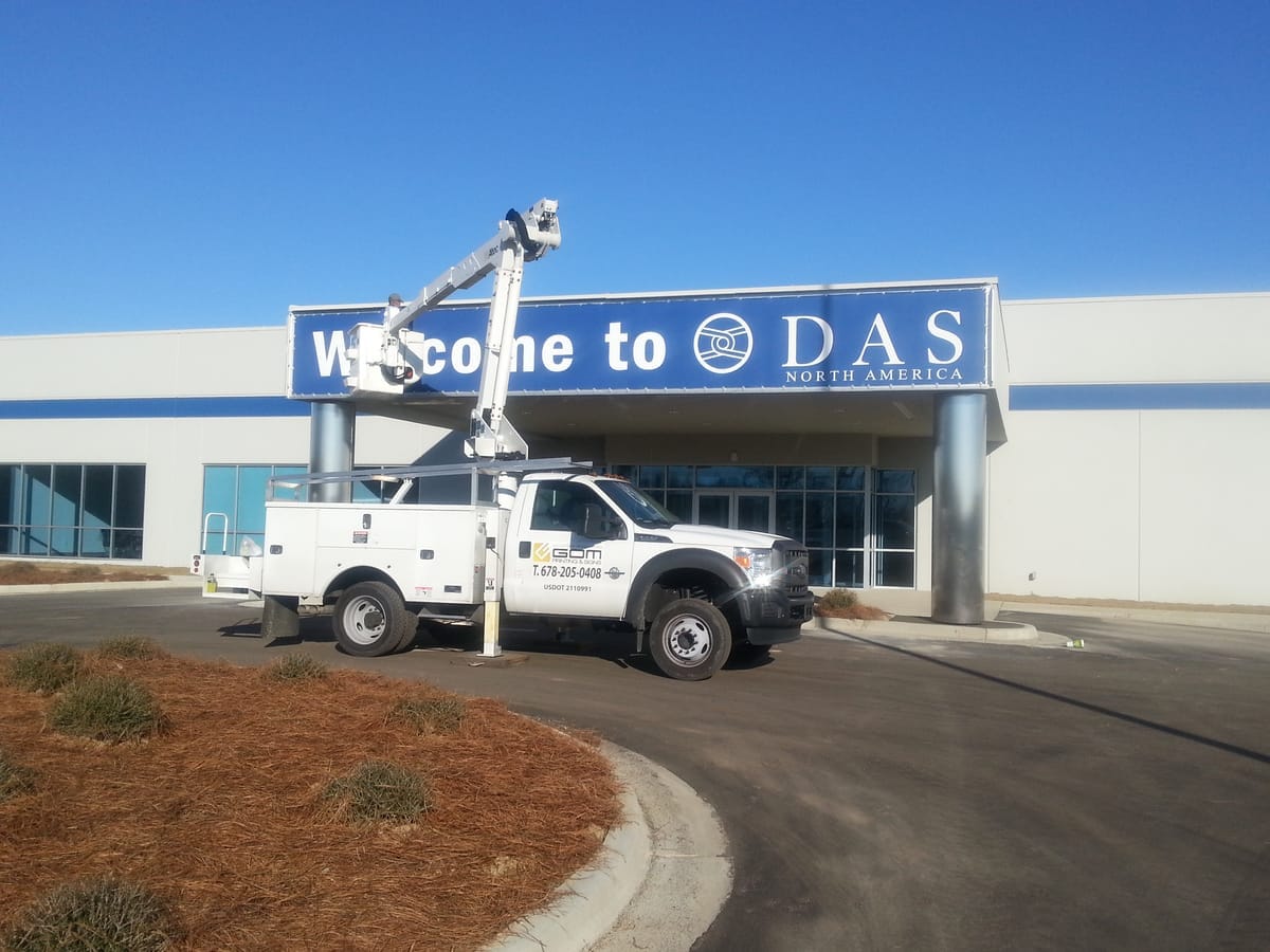 DAS North America — Entrance Canopy Sign