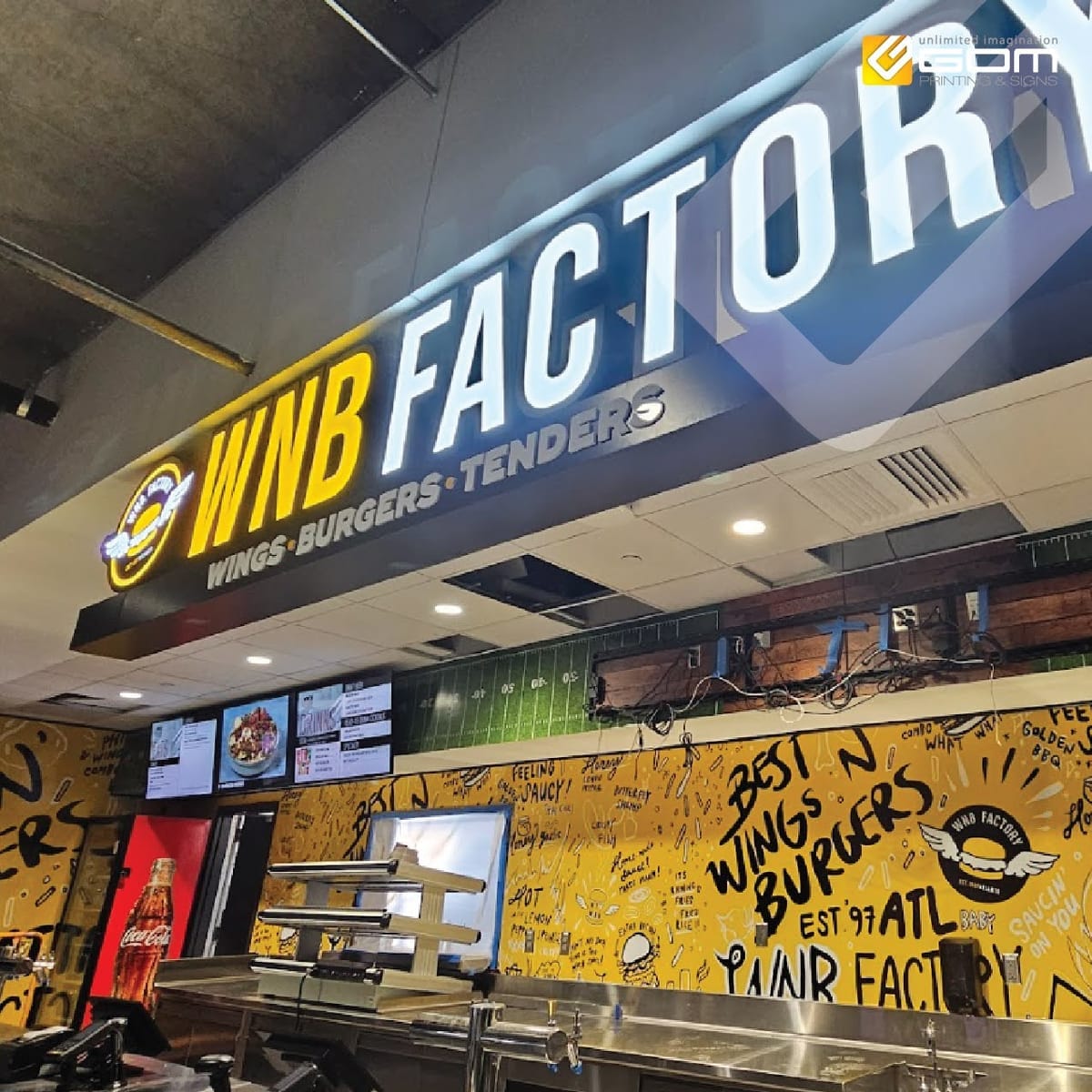 WNB Factory — Interior Signage
